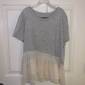 Abercrombie Grey/Cream Tee